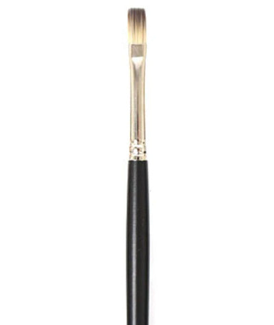 Brush Long Handle/Synthetic Bristle Bright - #6