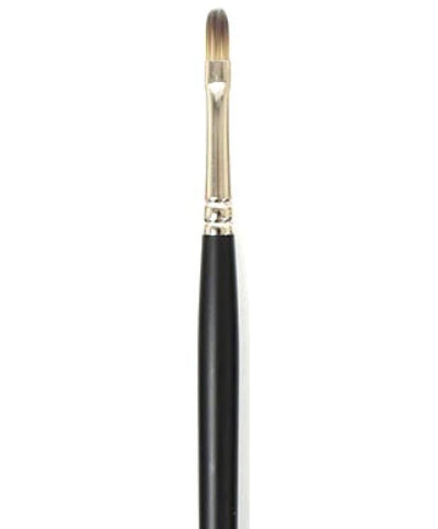 Brush Long Handle/Synthetic Bristle Filbert - #6