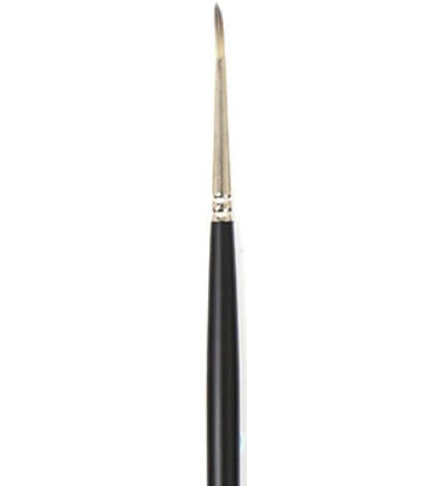 Brush Long Handle/Synthetic Bristle Round - #4