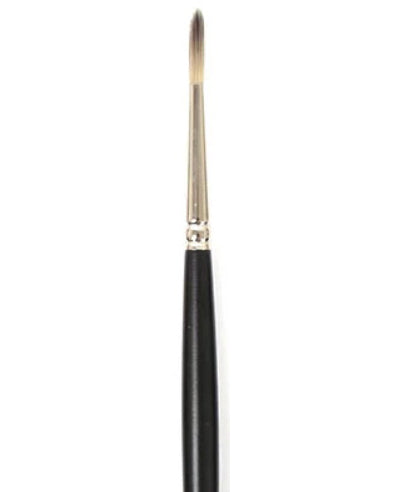 Brush Long Handle/Synthetic Bristle Round - #8