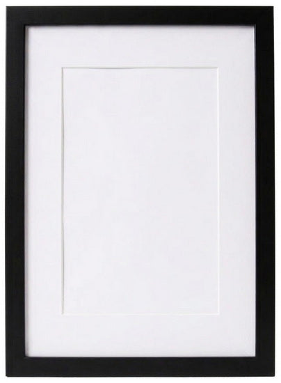 Gallery Wood Photo Frame Black -18x24" Mat 12x18"