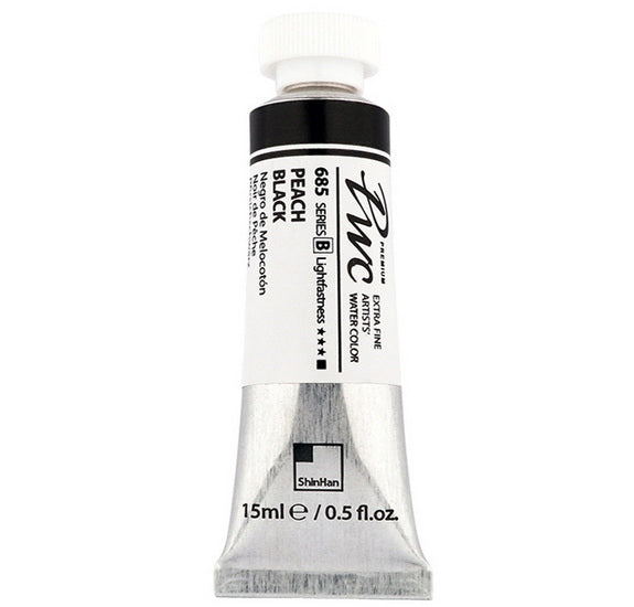 Aquarelle extra fine noir de pêche - 15ml