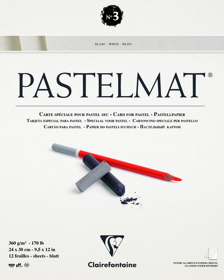 12-Sheet Pastelmat Pad - White