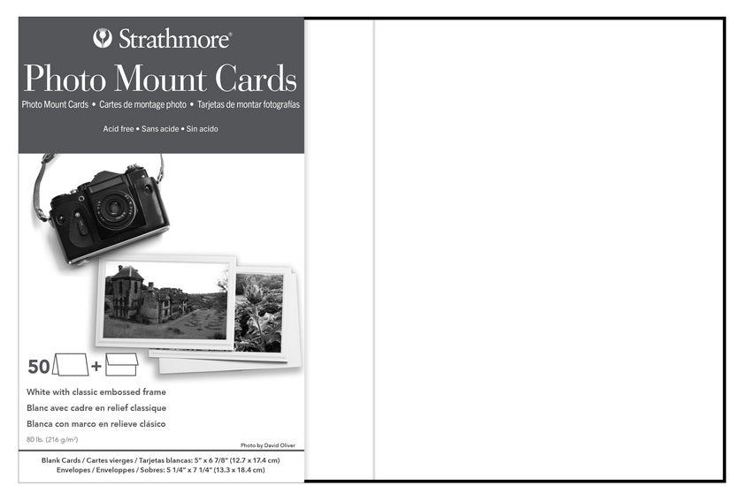Cartes photo - 5x7po - blanc (50)