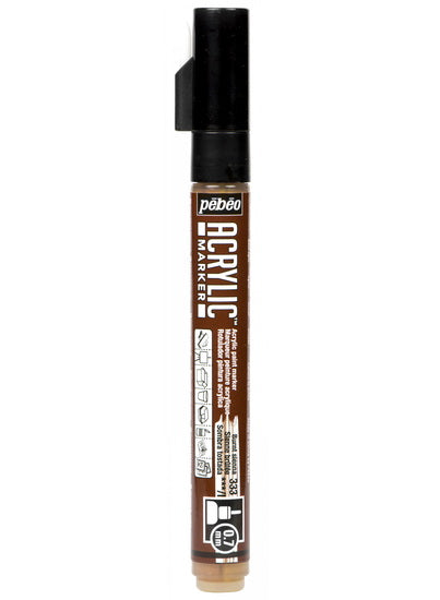 Acrylic marker - decomarker - 0.7 mm - burnt siena