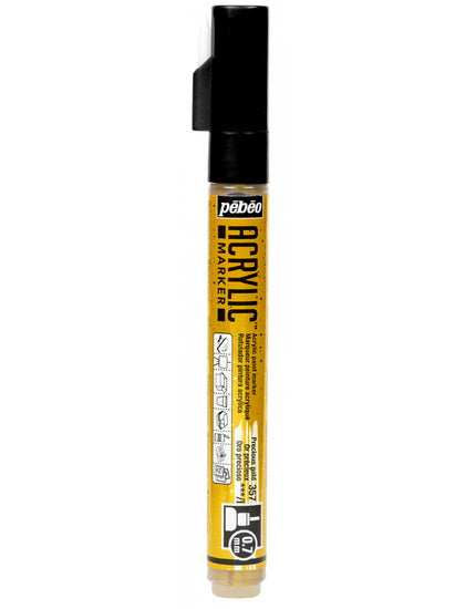 Acrylic marker - decomarker - 0.7 mm - precious gold