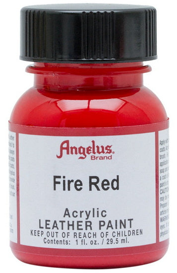 Acrylique pour cuir     - rouge feu ounce - 1 ounce