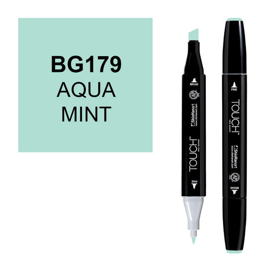 Marqueur touch double pointe menthe aqua