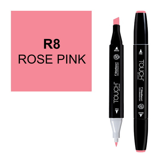 Marqueur Touch double pointe rose