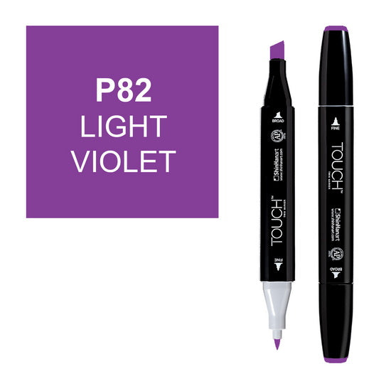 Marqueur touch double pointe violet clair