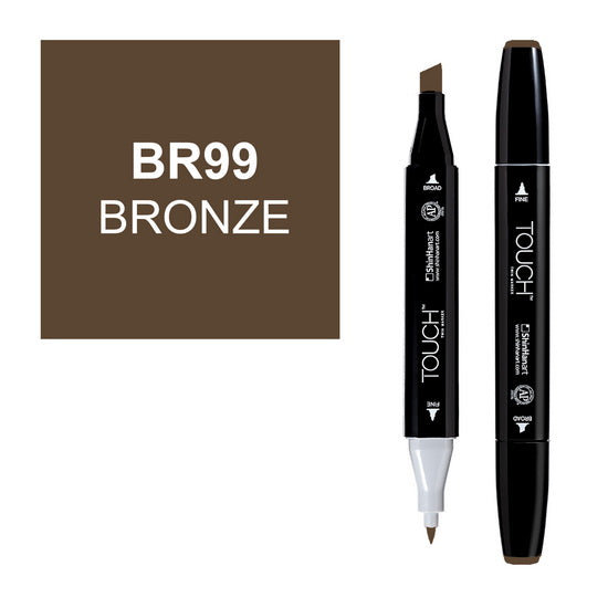 Marqueur touch double pointe bronze