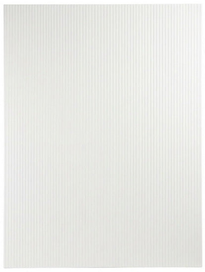 Plastique cannelé blanc 36x48po