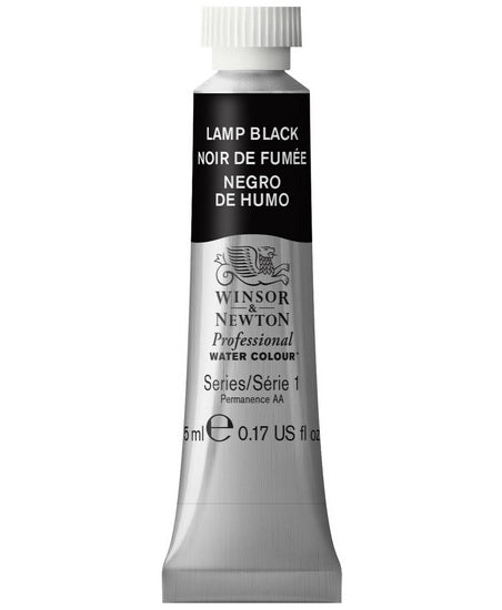 Professional watercolour - 5ml - lamp black - s1