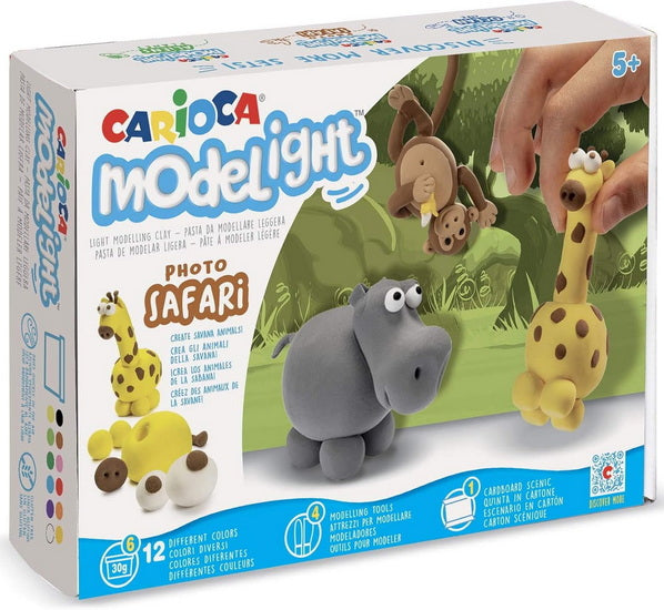 Coffret pâte à modeler modelight - safari