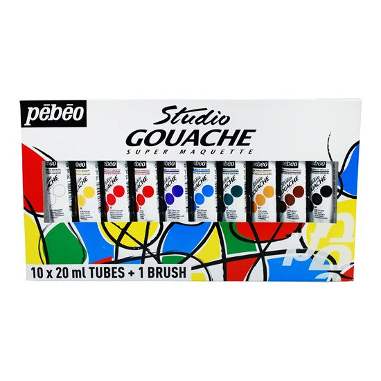 Ens decouverte gouache - 10x20ml