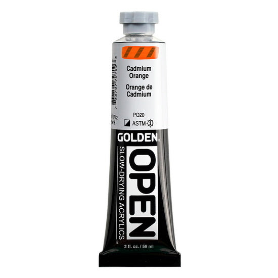 Acrylic open - 2 oz  cadmium orange  s8