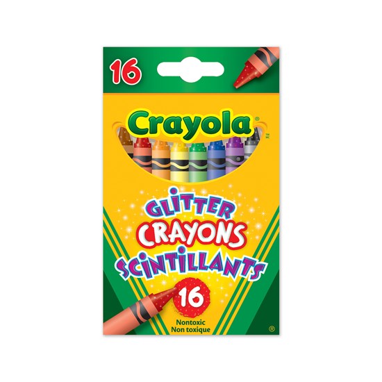Ens. 16 Crayons de cire scintillants