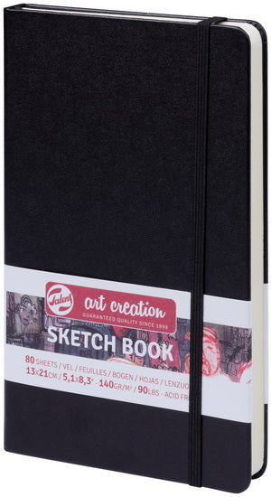 Art Creation Black Sketchbook - 13X21cm