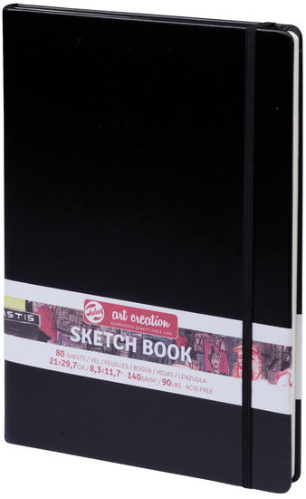 Art Creation Black Sketchbook- 21X29cm
