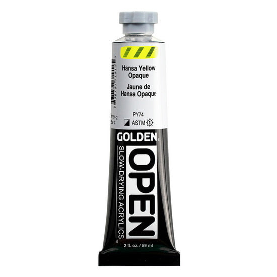 Acrylic open - 2 oz  hansa yellow opaque  s4