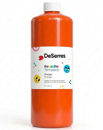 Washable tempera - 1l - orange