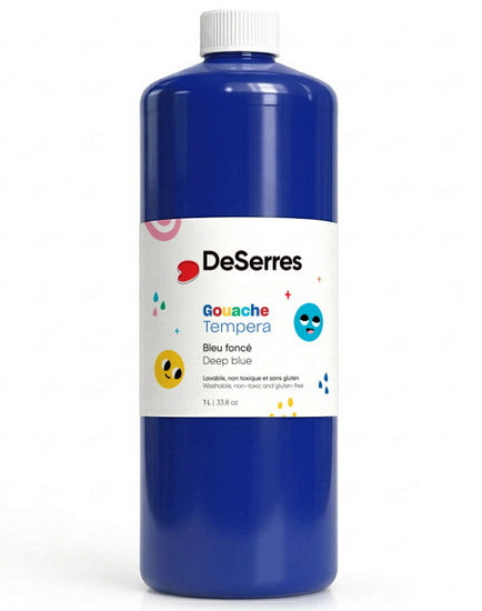 Washable tempera - 1l - dark blue