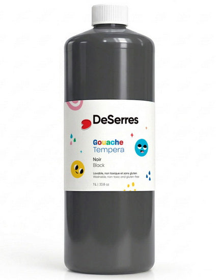 Washable tempera - 1l - black