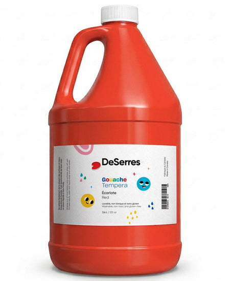 Gouache lavable - 3.6l - ecarlate