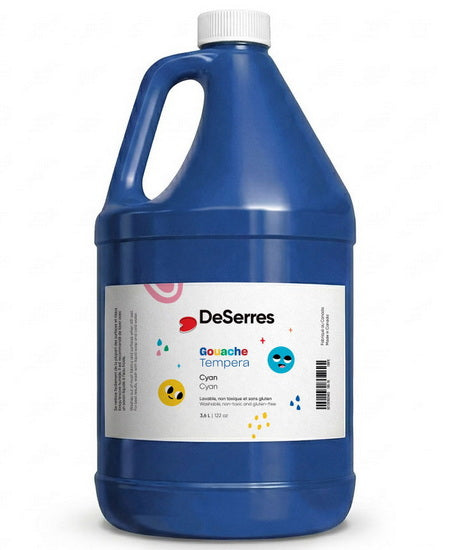 Washable tempera - 3.6l - cyan