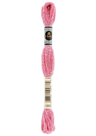 Embroidery floss - glitter - cranberry