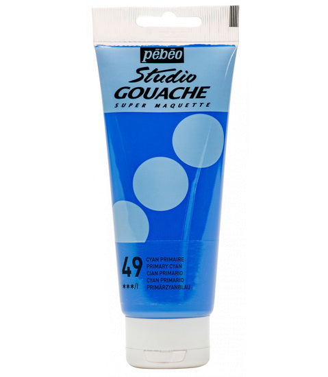 Gouache - 100ml - cyan primaire