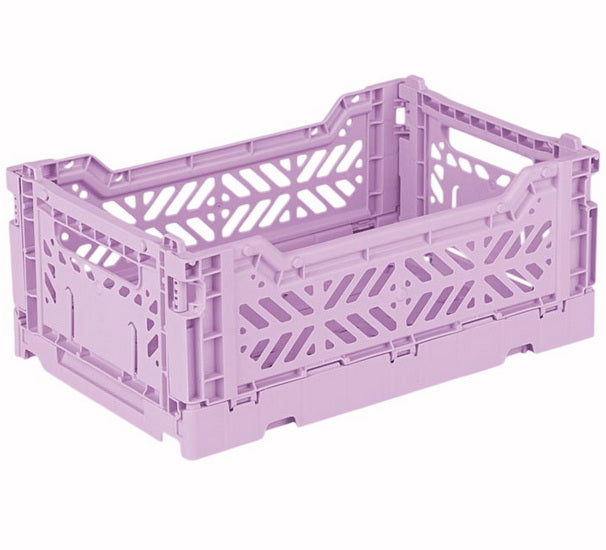 Caisse pliante - violet - 17 x 27 x 11 centimètres liter