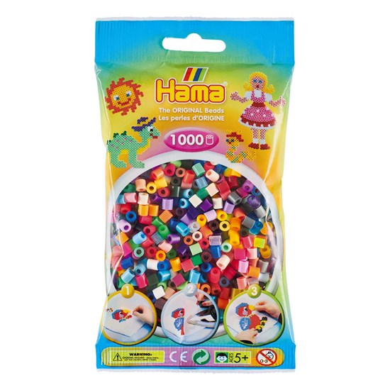 Ens. 1 000 perles Couleurs translucides