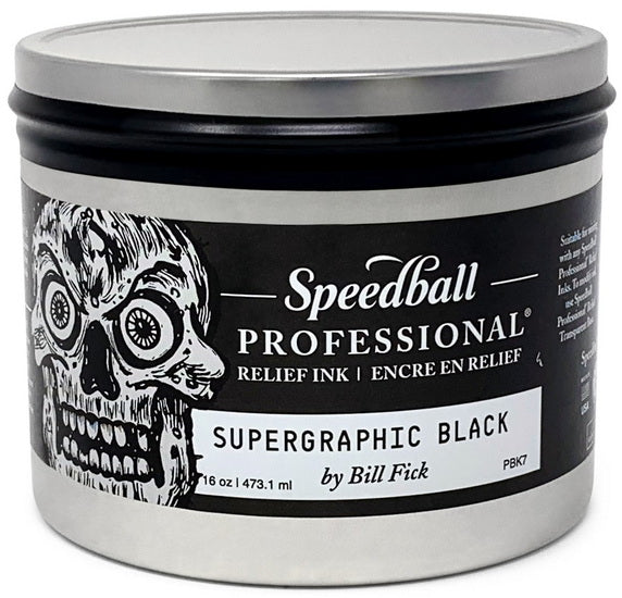 Linocut relief ink - supergraphic black - 32oz