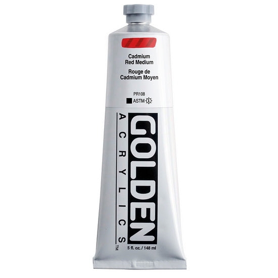 Acrylic heavy body - 5 oz  cadmium red medium  s9