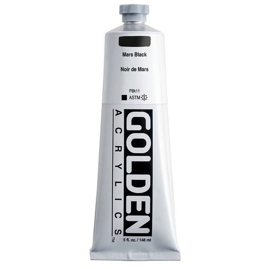 Acrylic heavy body - 5 oz  mars black  s1