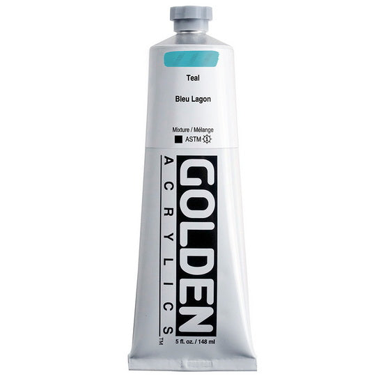 Acrylic heavy body - 5 oz  teal  s3
