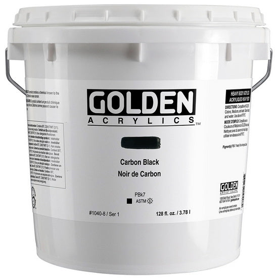 Acrylic heavy body - 128 oz  carbon black  s1