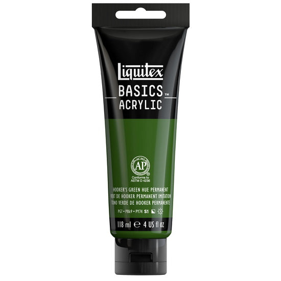 Acrylique basics - 4oz - vert de hooker permanent imitation