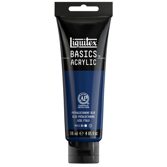 Basics acrylic - 4oz - phthalocyanine blue