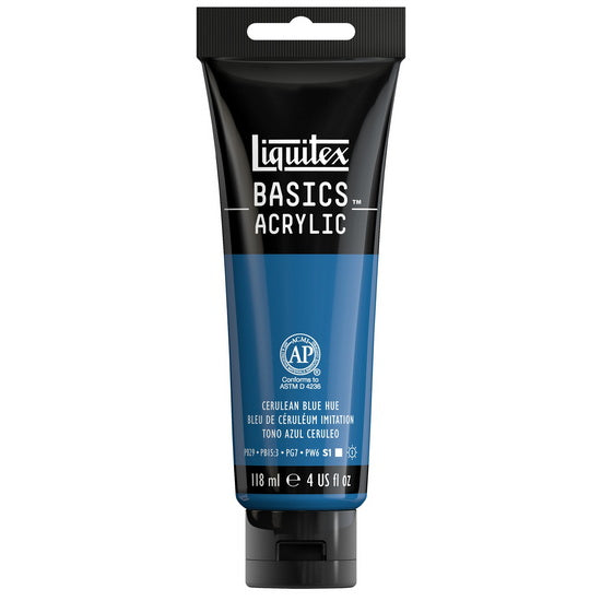 Basics acrylic - 4oz - blue cerulean hue
