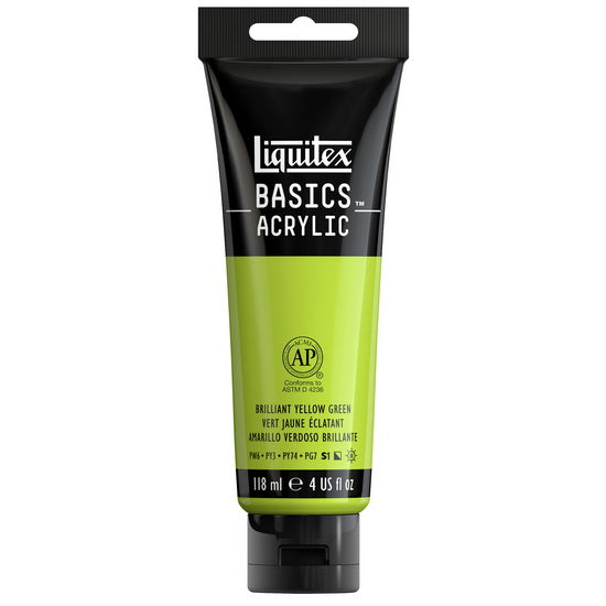 Basics acrylic - 4oz - brillant yellow green