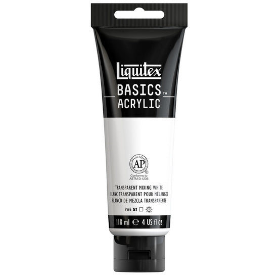 Basics acrylic - 4oz - transparent mixing white