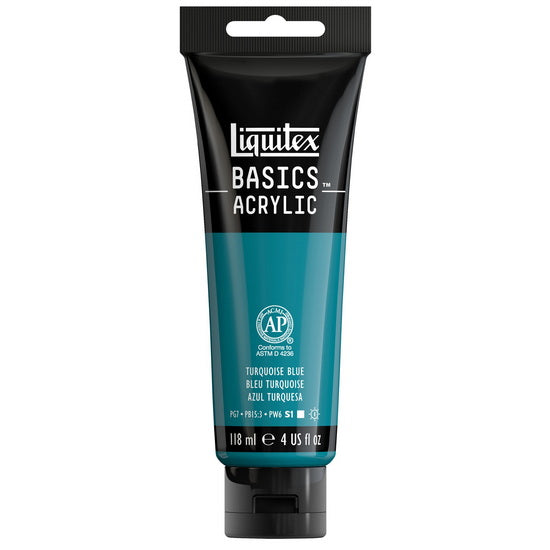 Basics acrylic - 4oz - turquoise blue