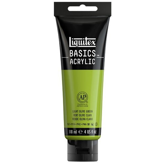Basics acrylic - 4oz - light olive green