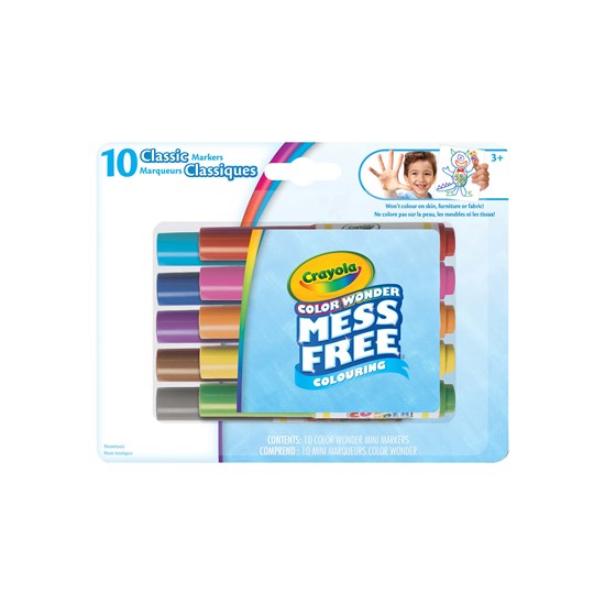 Ens. 10 marqueurs classiques Color Wonder