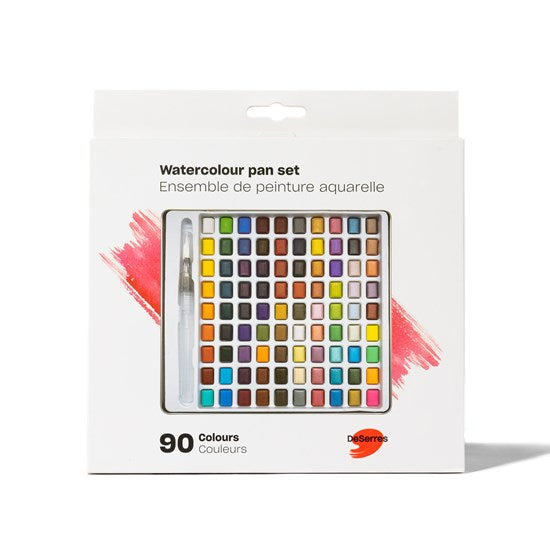 Ensemble aquarelle - 90 demi-godets