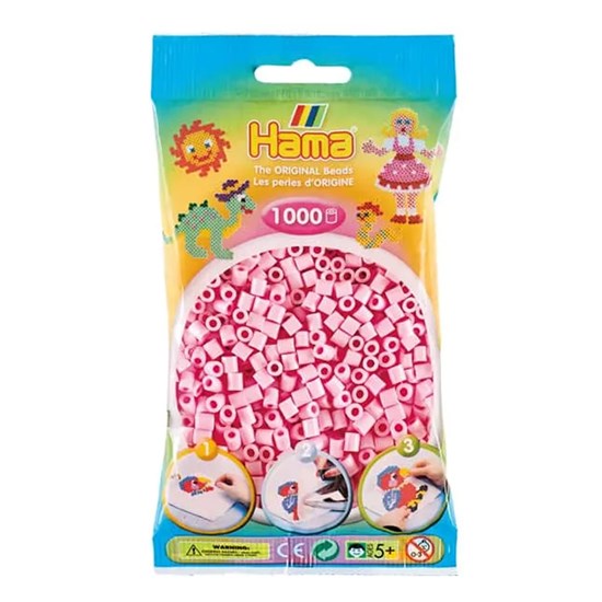 Ens. 1 000 perles Rose clair pastel