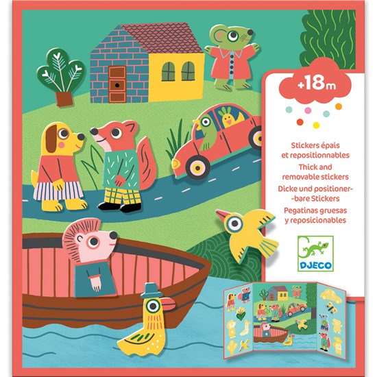 Autocollants repositionnables : animaux