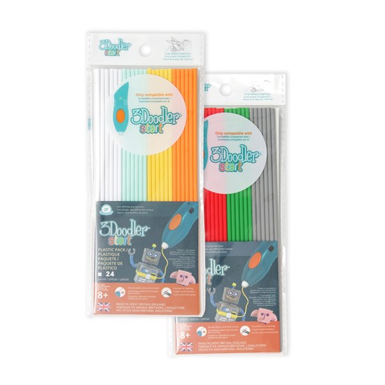 Recharges 3doodler start – paquet de 24 - jaune